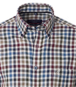 An image of the Casa Moda Casual Fit Long Sleeve Check Shirt