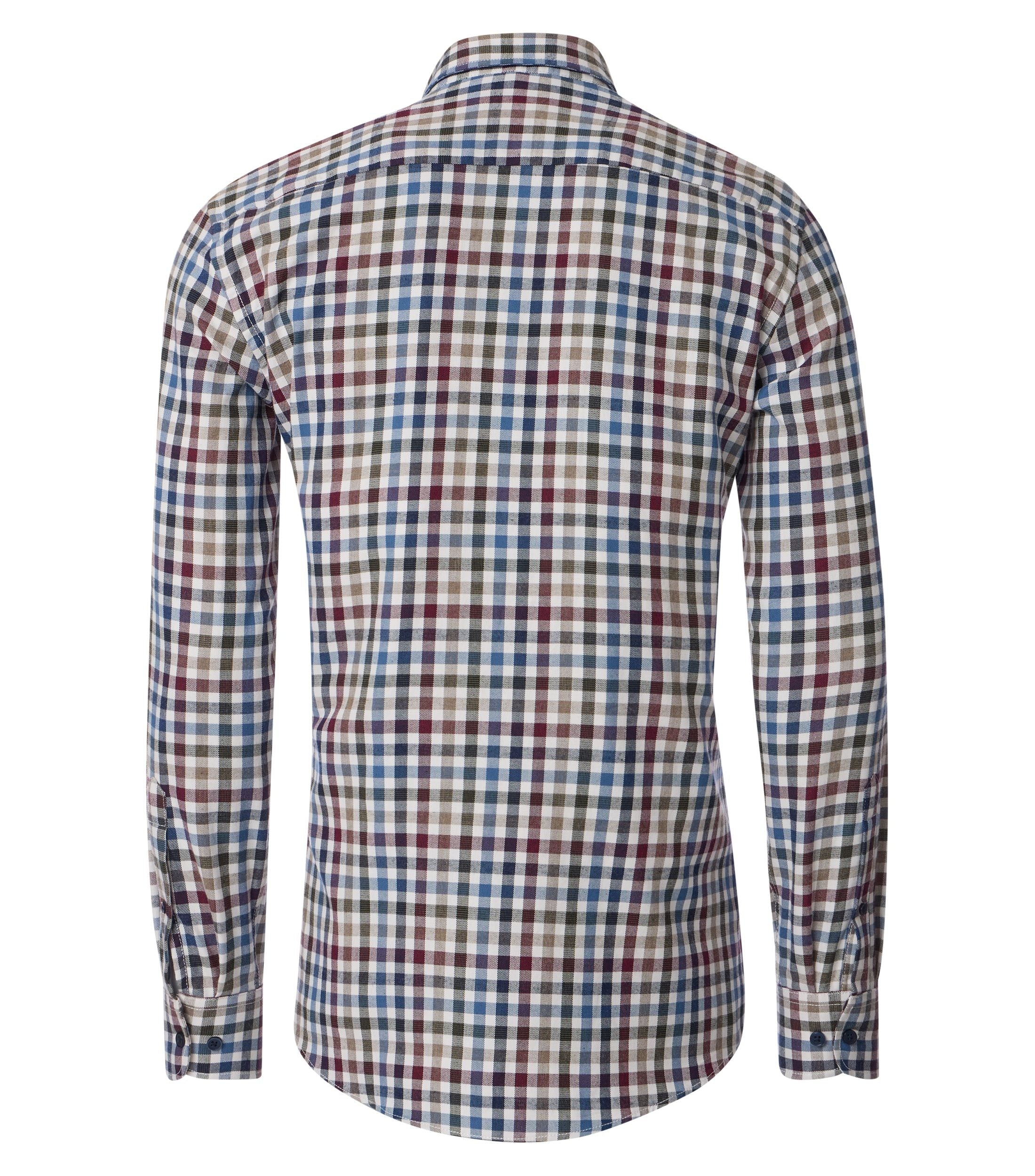 An image of the Casa Moda Casual Fit Long Sleeve Check Shirt