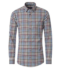 An image of the Casa Moda Casual Fit Long Sleeve Check Shirt