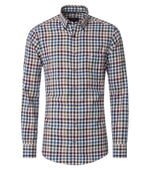 An image of the Casa Moda Casual Fit Long Sleeve Check Shirt