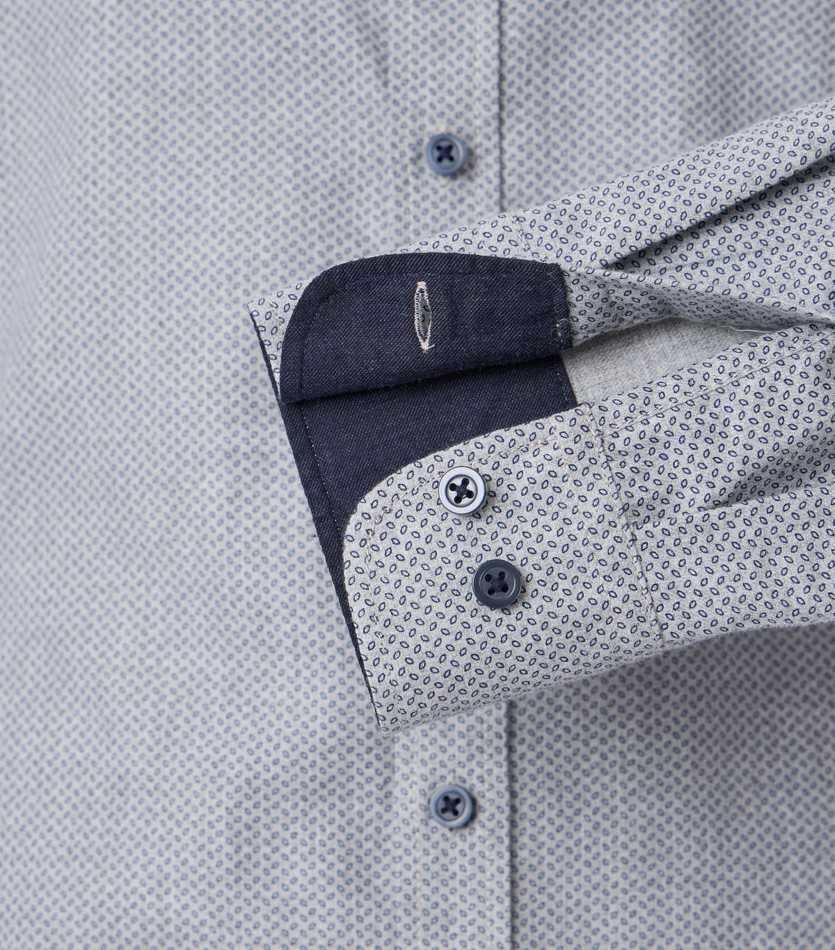An image of the Casa Moda Kent Casual Fit Long Sleeve Print Shirt