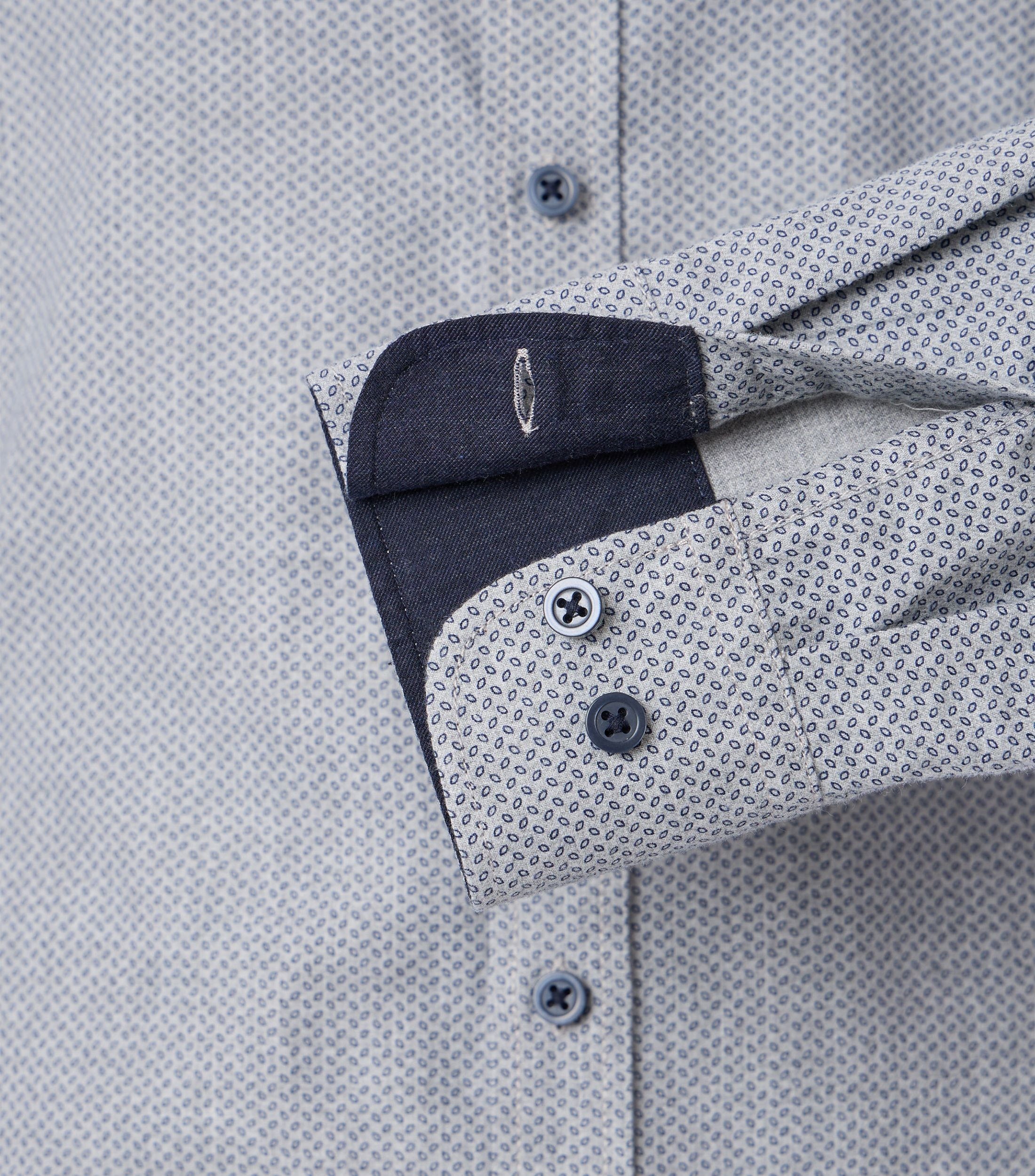 An image of the Casa Moda Kent Casual Fit Long Sleeve Print Shirt