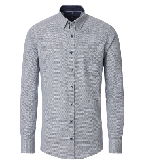 An image of the Casa Moda Kent Casual Fit Long Sleeve Print Shirt