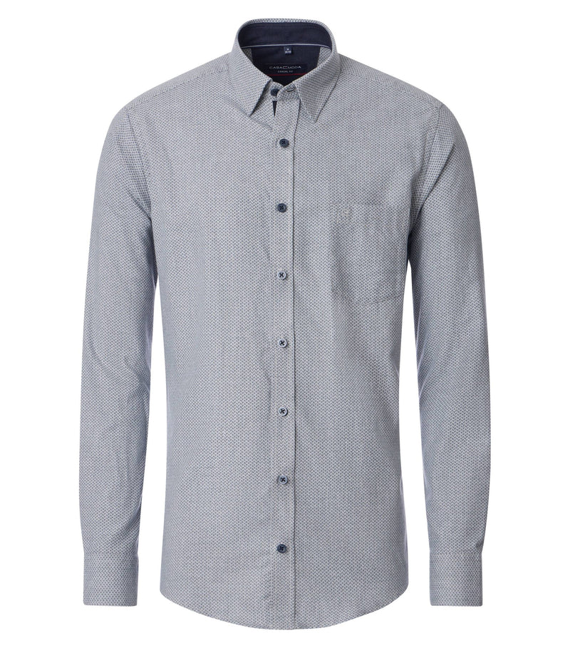 An image of the Casa Moda Kent Casual Fit Long Sleeve Print Shirt