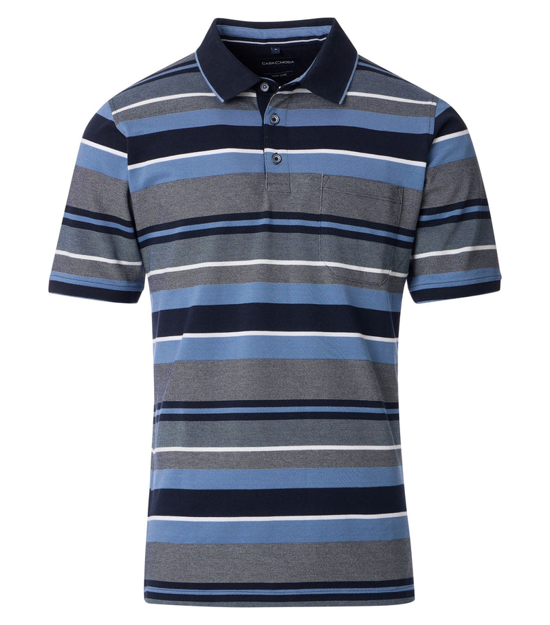 An image of the Casa Moda Buttoned Polo Shirt