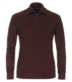 An image of the Casa Moda Patterned 1/2 Zip Pullover