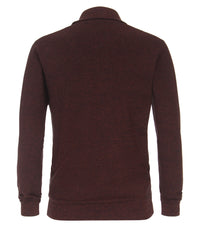 An image of the Casa Moda Patterned 1/2 Zip Pullover
