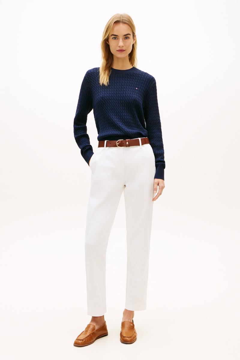 Cable Knit Crew Neck Jumper