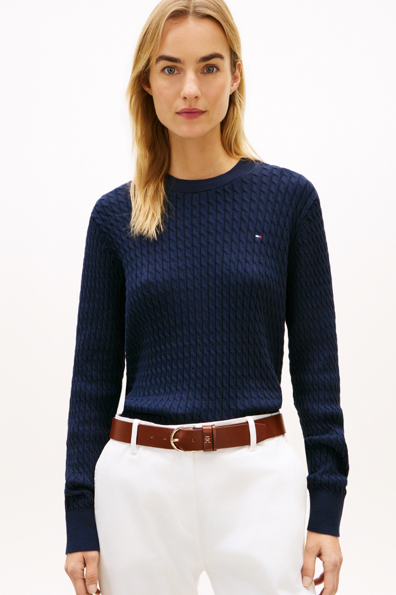 Cable Knit Crew Neck Jumper