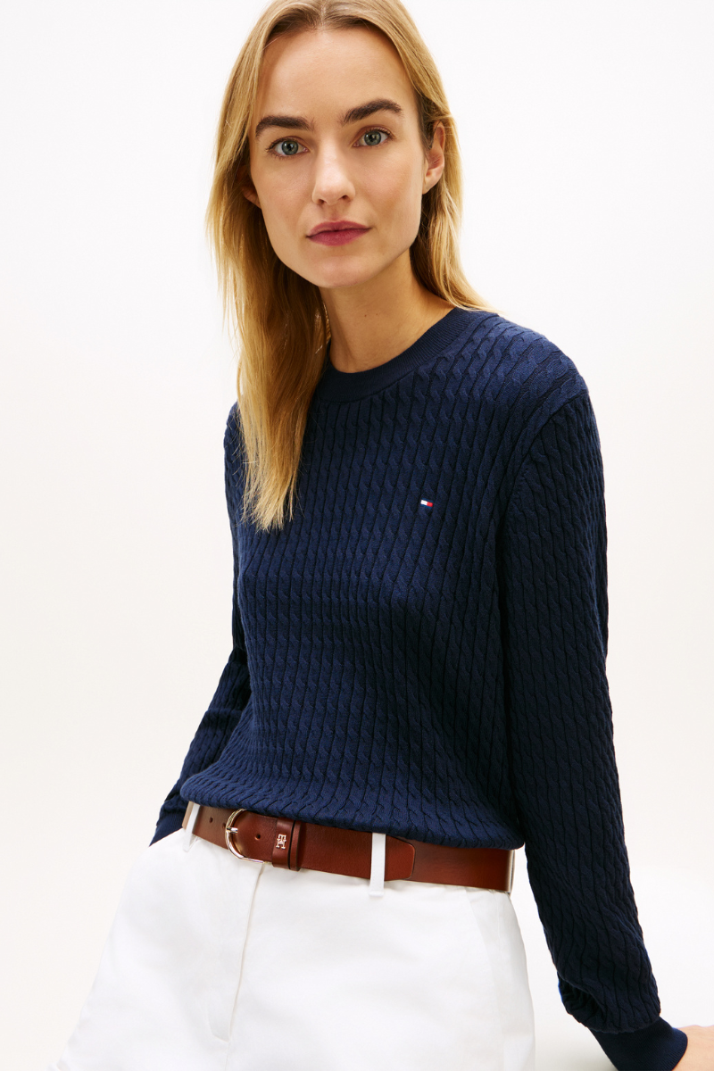 Cable Knit Crew Neck Jumper