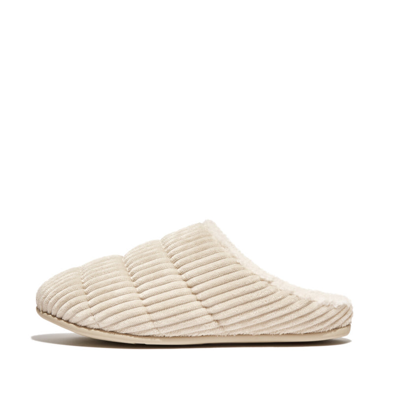 An image of the Fitflop Chrissie Fleece Lined Corduroy Slipper