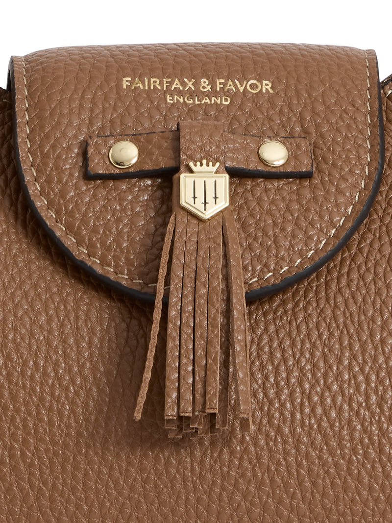 An image of the Fairfax & Favor Fairfax & Favor Windsor Shoulder Bag Tan Leather