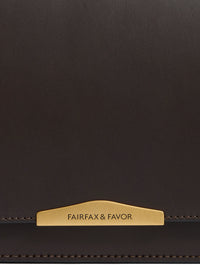 An image of the Fairfax & Favor Fairfax & Favor Rye Cross Body Bag Mahogany Leather