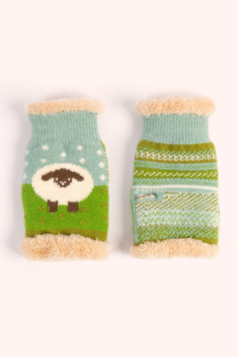 An image of the Powder Sheep Wrist Warmers