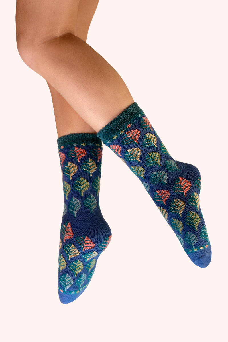 Leaves Cosy Socks