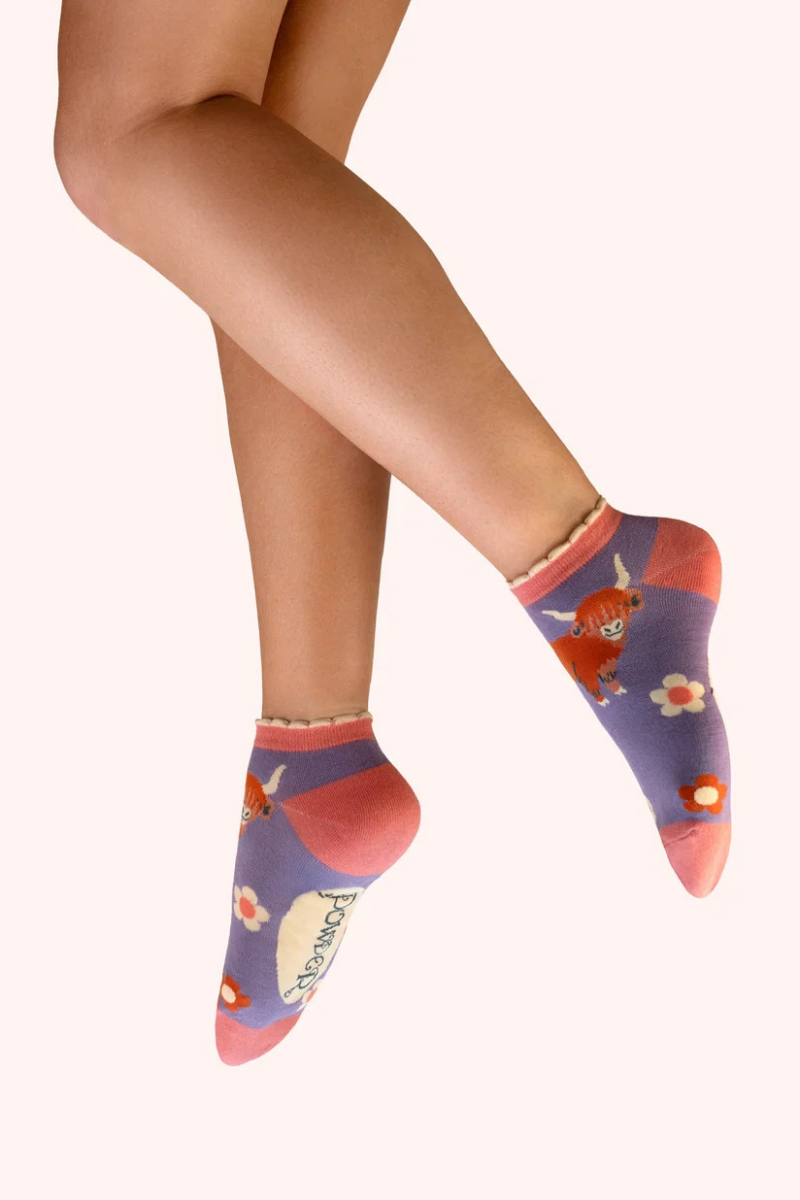 Highland Cow Trainer Socks