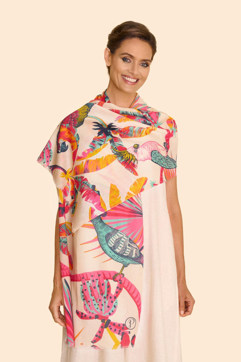 An image of the Powder Cotton Scarf
