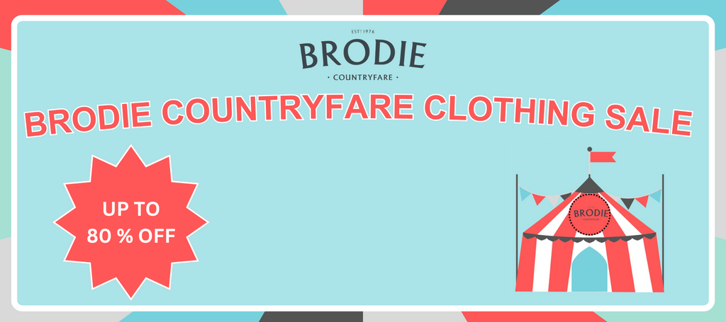 Brodie Countryfare Clothing Clearance Sale Banner