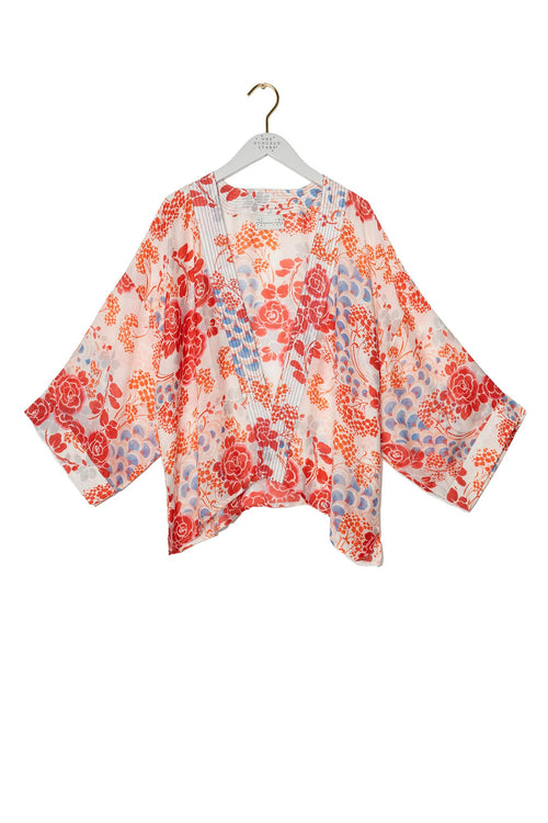 An image of the One Hundred Stars Confetti Scarlet Kimono