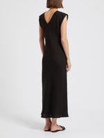 An image of the Marella Hidalgo Cap Sleeve Linen Dress