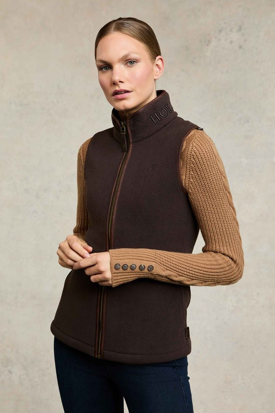 An image of the Holland Cooper Country Fleece Gilet