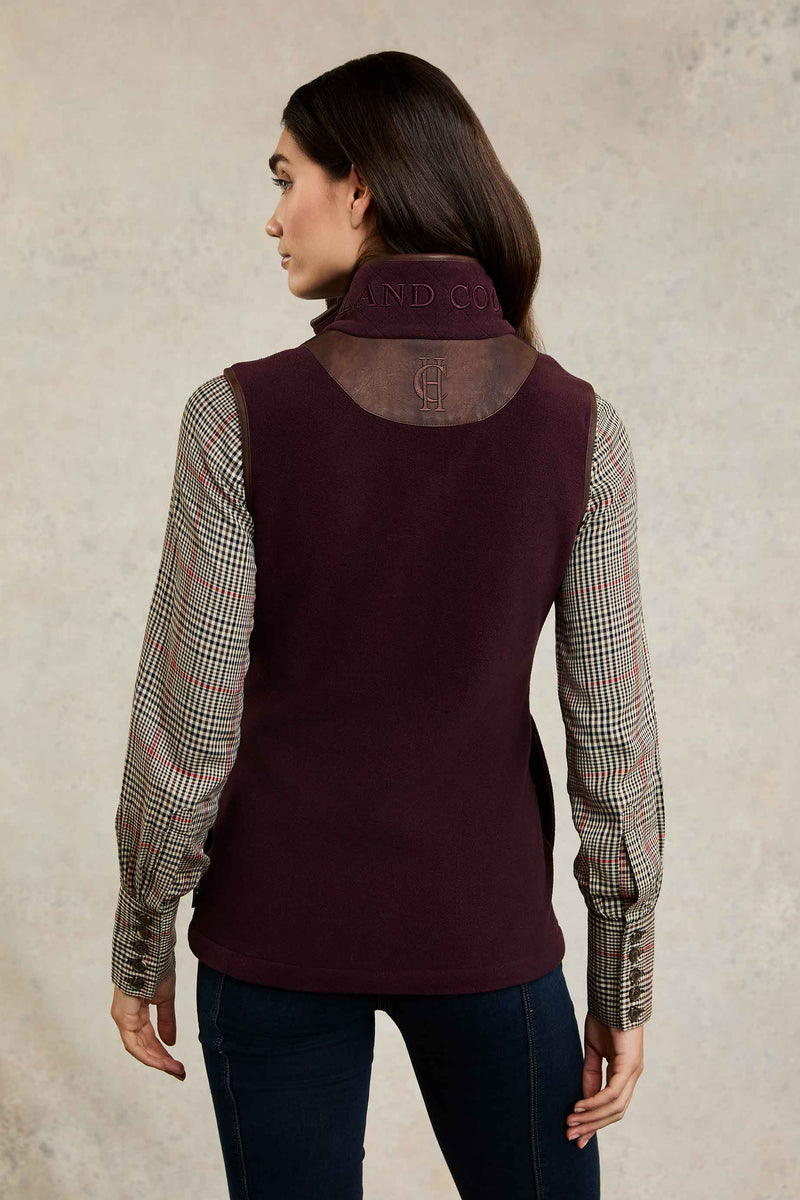 An image of the Holland Cooper Country Fleece Gilet