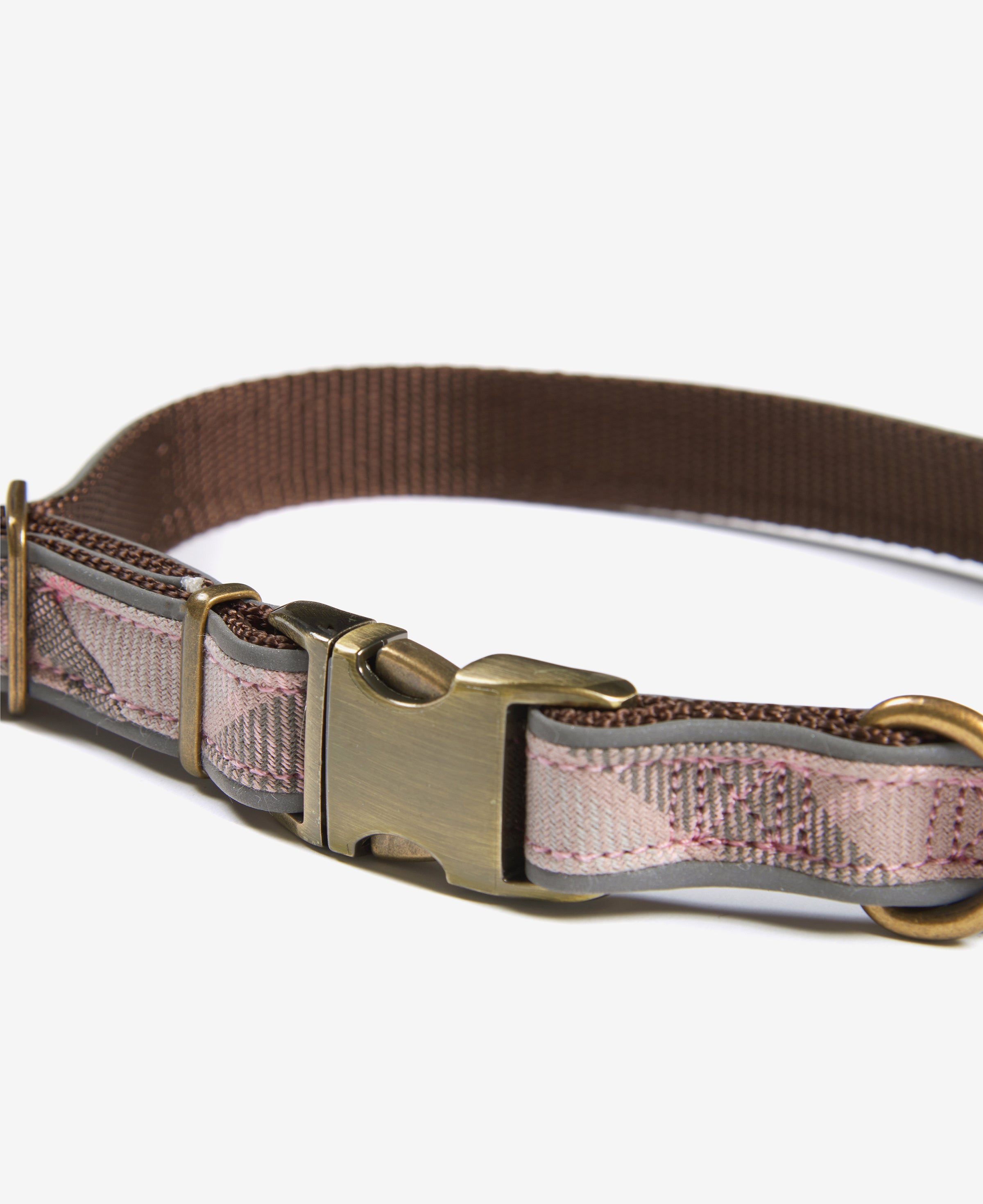 An image of the Barbour Reflective Tartan Dog Collar