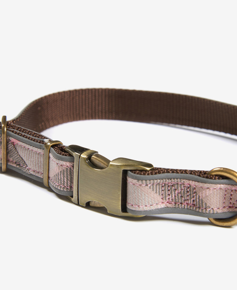 An image of the Barbour Reflective Tartan Dog Collar