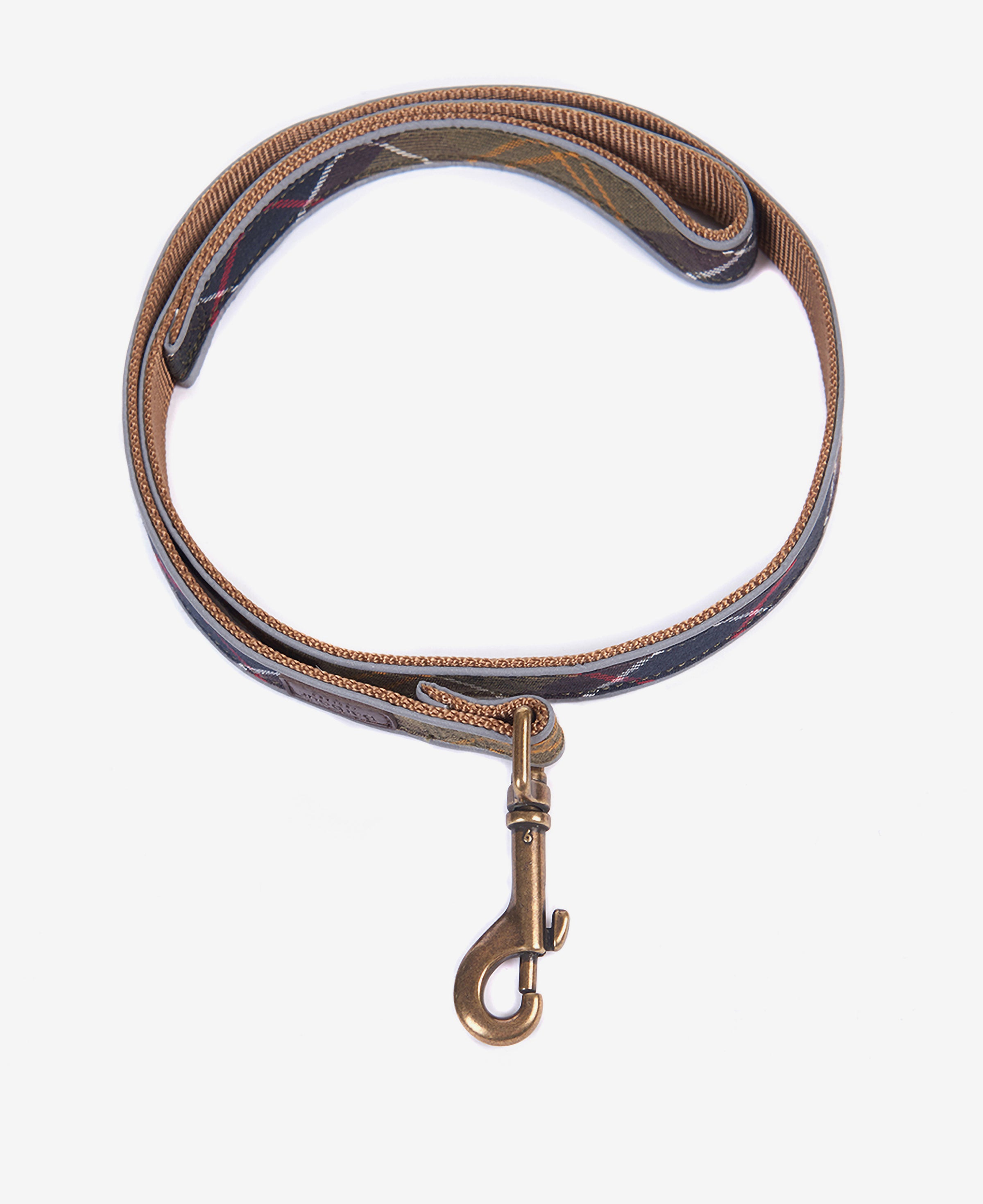 An image of the Barbour Reflective Tartan Dog Lead