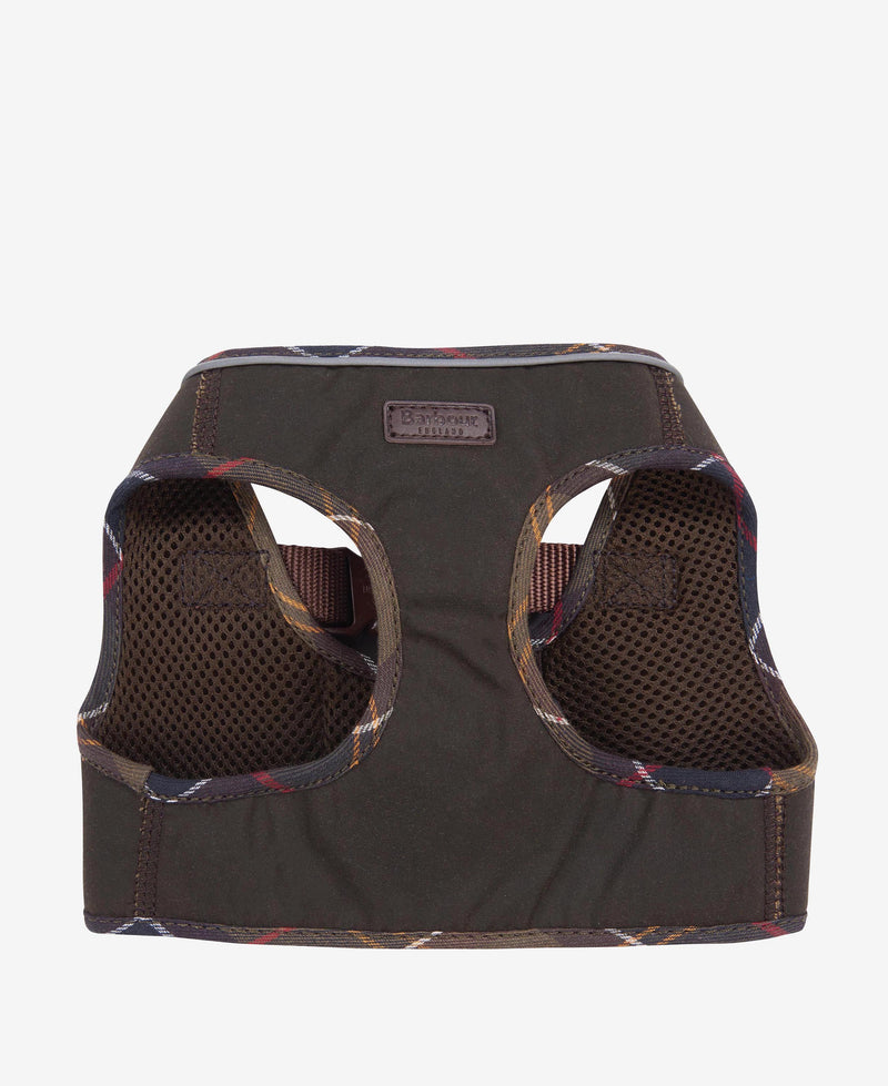 An image of the Barbour Wax Step In Dog Harness