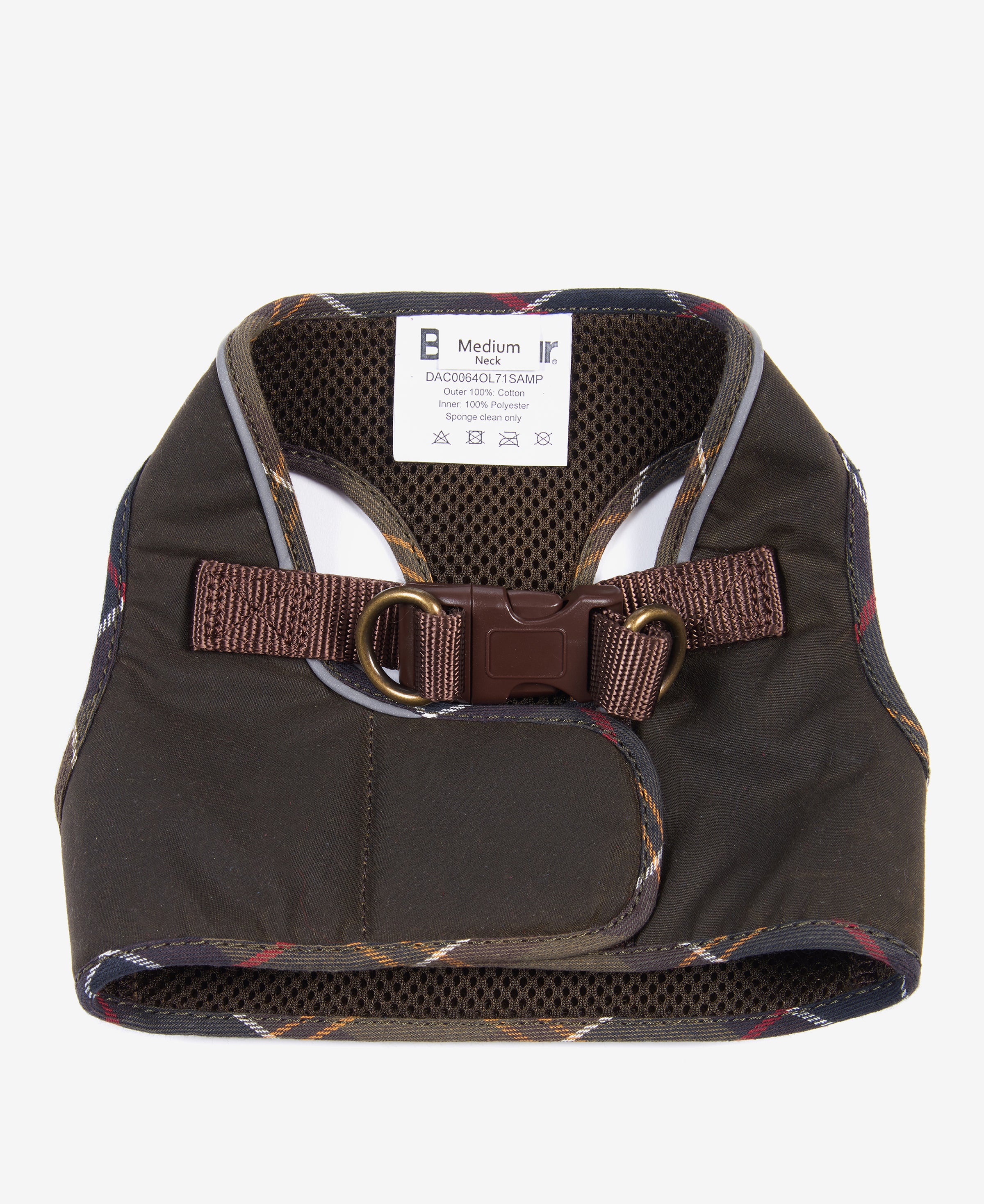 An image of the Barbour Wax Step In Dog Harness