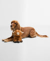 An image of the Barbour Dog Highland Cow Toy