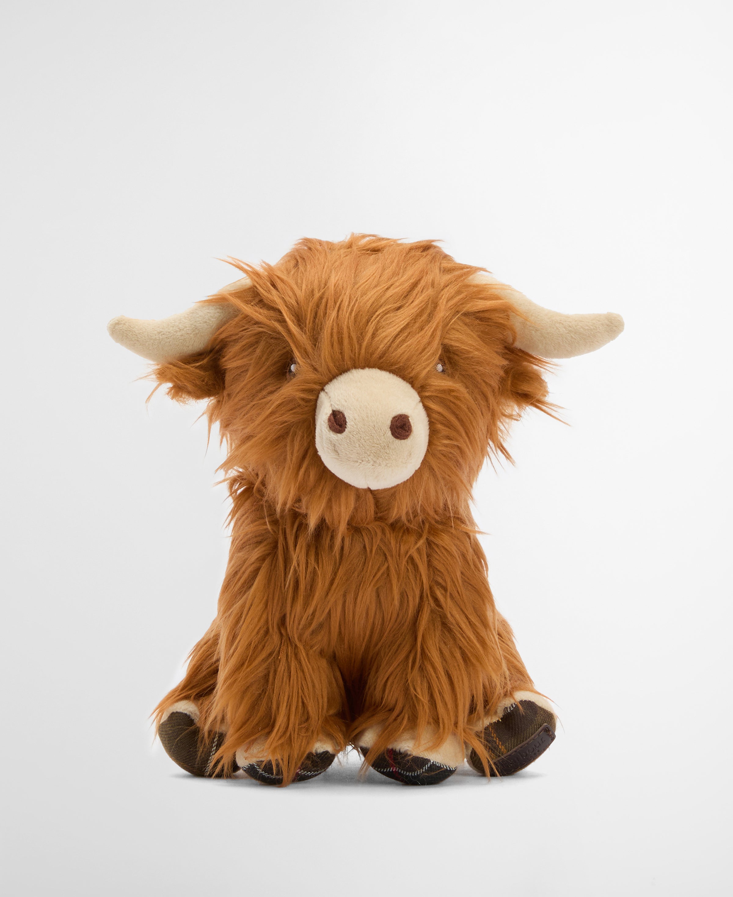 An image of the Barbour Dog Highland Cow Toy