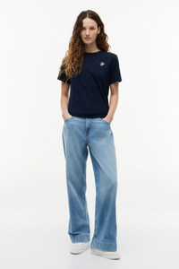 Logo Embroidery Crew Neck Tee