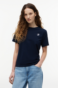 Logo Embroidery Crew Neck Tee
