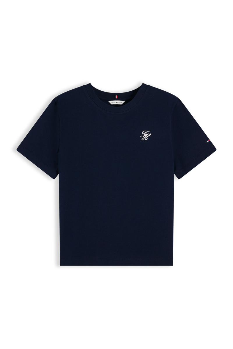 Logo Embroidery Crew Neck Tee