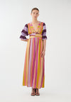 An image of the Dea Kudibal Silk Multi Stripe Dress