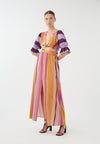 An image of the Dea Kudibal Silk Multi Stripe Dress