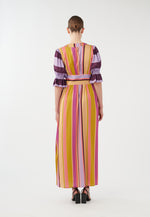 Silk Multi Stripe Dress