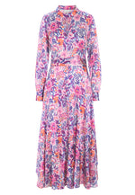 Floral Print Silk Dress