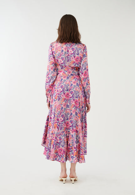 Floral Print Silk Dress