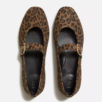 Delicato Suede Leopard Mary Janes