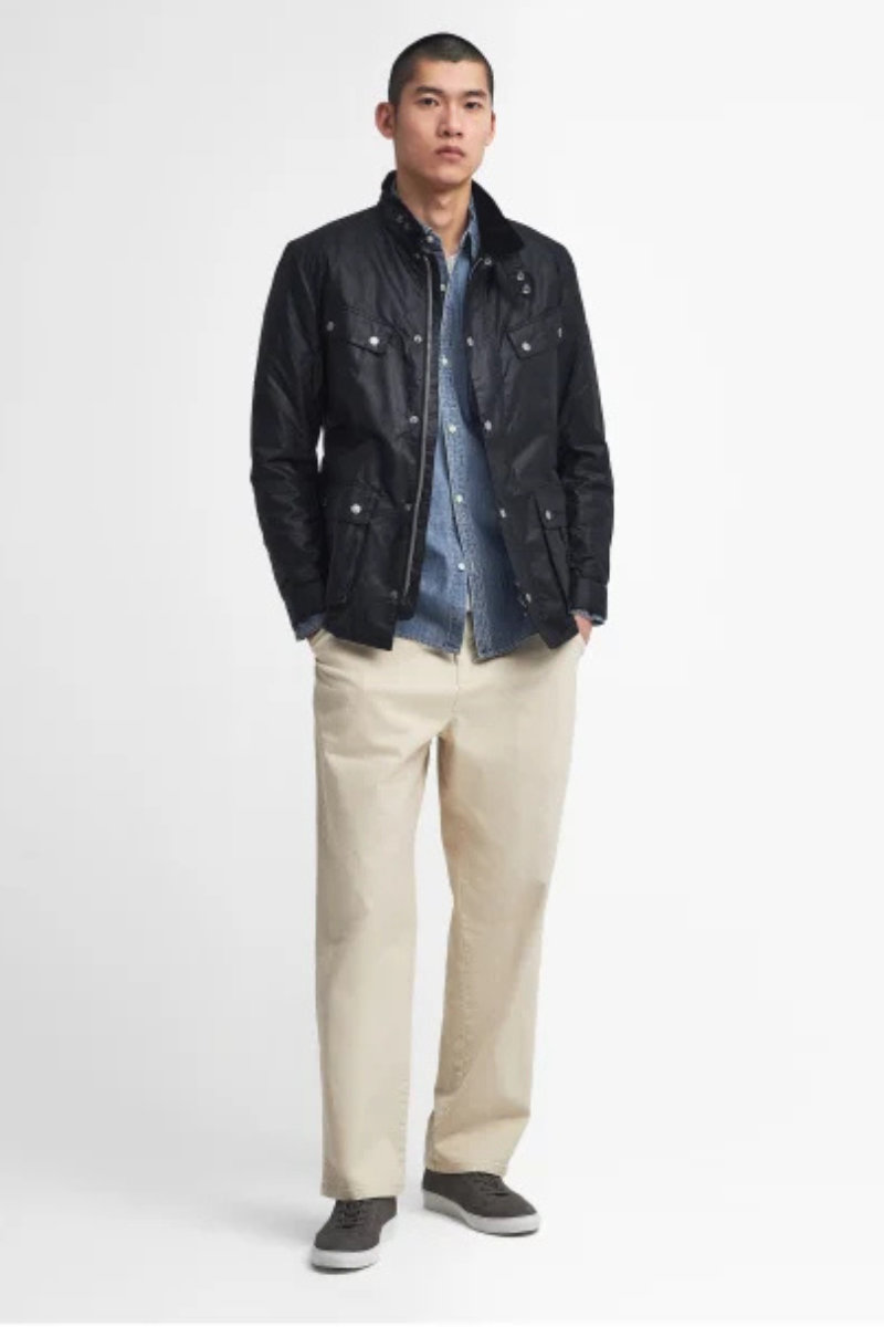 An image of the Barbour International Tourer Duke Wax Jacket