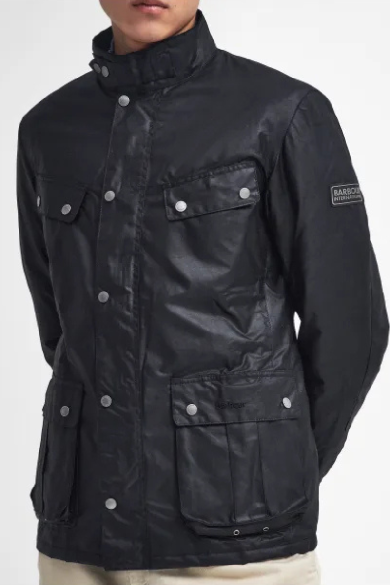 An image of the Barbour International Tourer Duke Wax Jacket