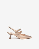 An image of the Nero Giardini Laminato Slingback Shoes