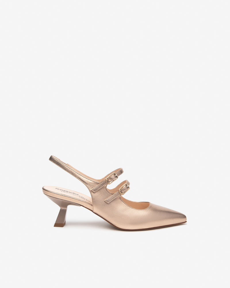 An image of the Nero Giardini Laminato Slingback Shoes