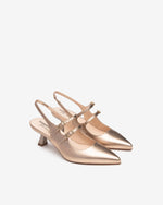 An image of the Nero Giardini Laminato Slingback Shoes