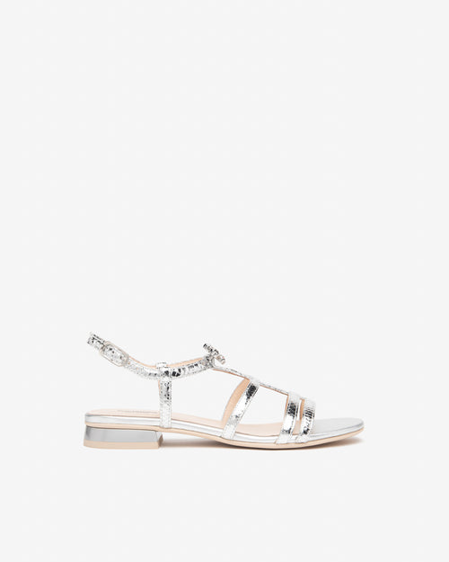An image of the Nero Giardini Blade Argento Sandal
