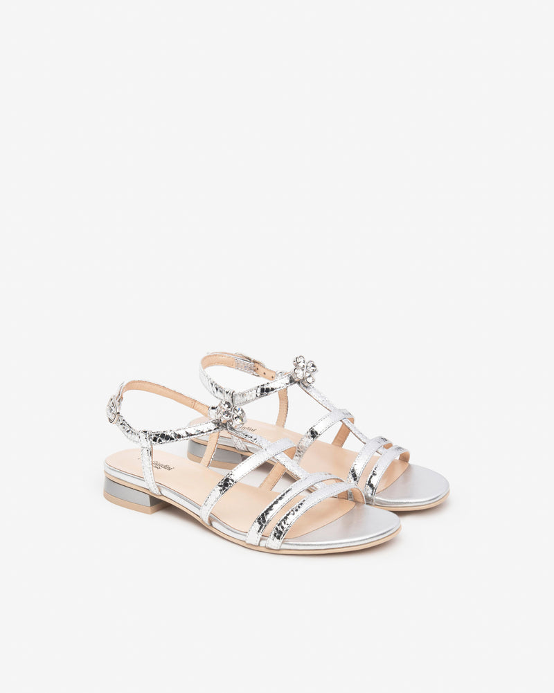 An image of the Nero Giardini Blade Argento Sandal