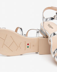 An image of the Nero Giardini Blade Argento Sandal